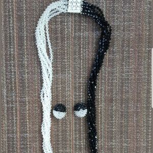 Vintage Crystal necklace and earrings